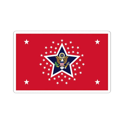 US Presidential Flag Army 1898 (United States) STICKER Vinyl Kiss-Cut Decal 4 Inch White - The Sticker Space