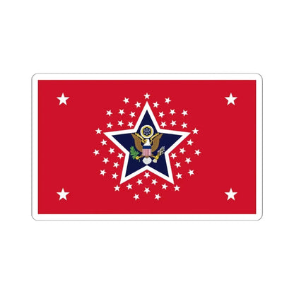 US Presidential Flag Army 1898 (United States) STICKER Vinyl Kiss-Cut Decal 6 Inch White - The Sticker Space