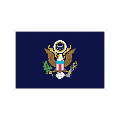 US Presidential Flag Navy 1899 (United States) STICKER Vinyl Kiss-Cut Decal 4 Inch White - The Sticker Space