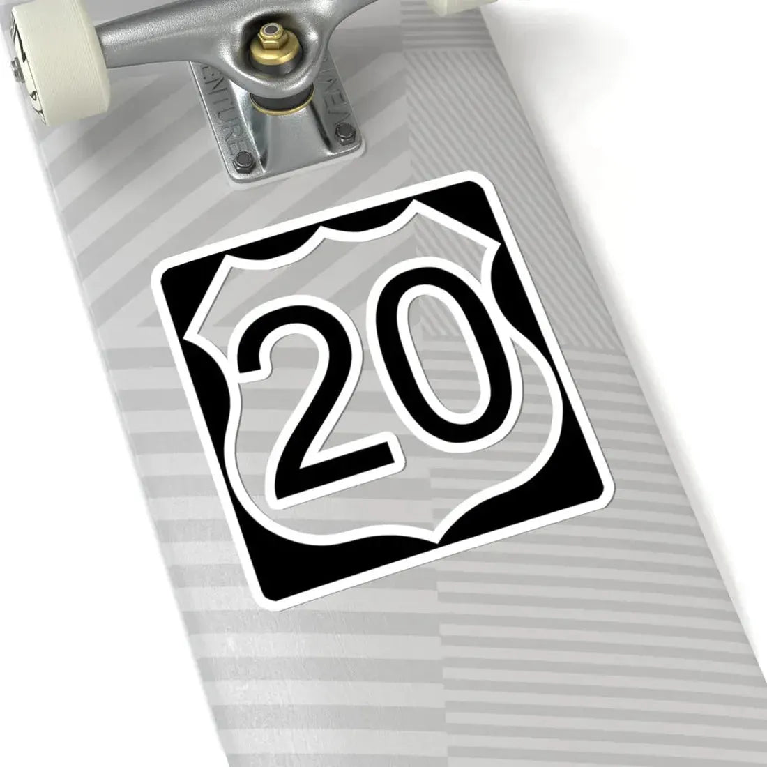 US Route 20 in Illinois Road Sign (Illinois) (Road Sign) STICKER Vinyl Kiss-Cut Decal - The Sticker Space