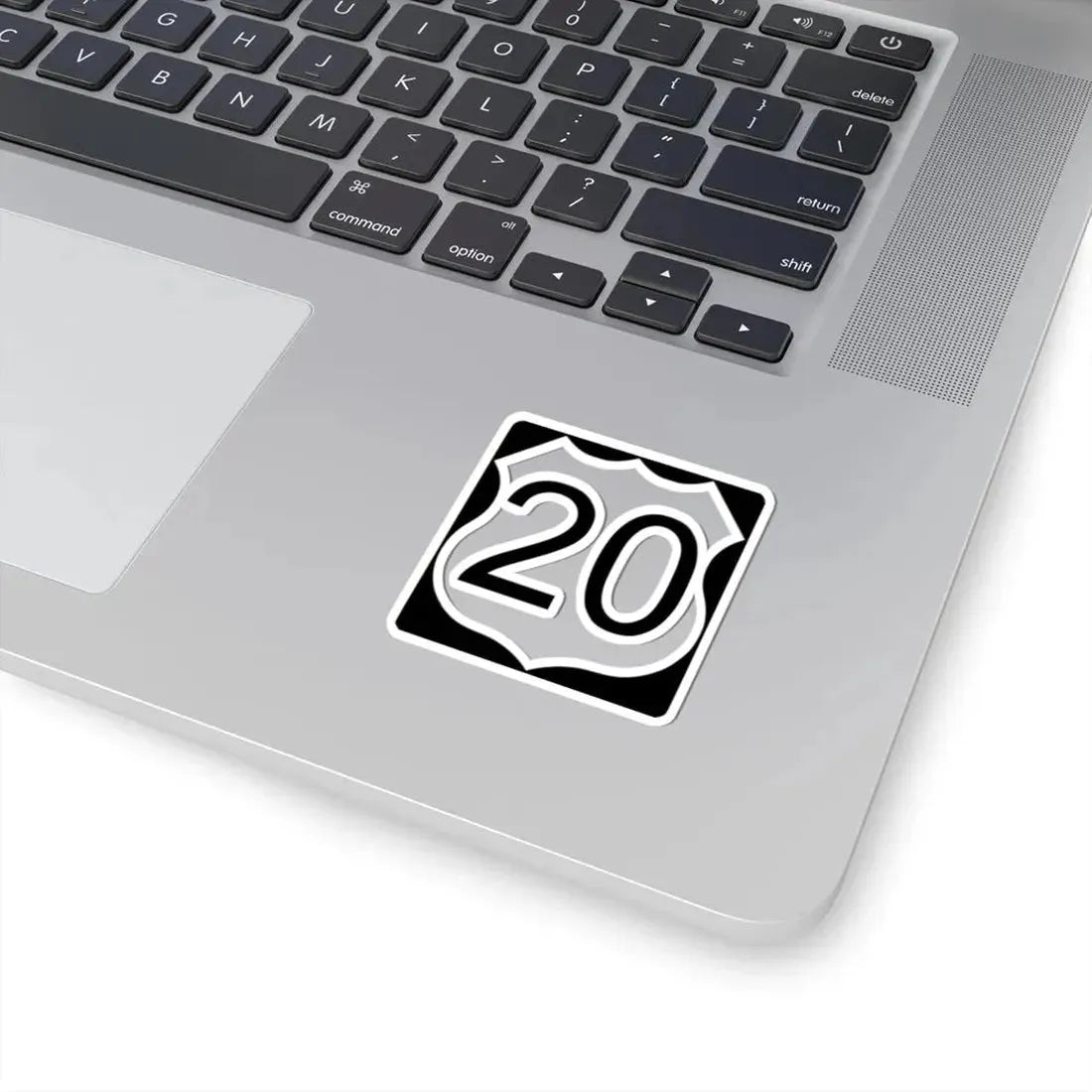US Route 20 in Illinois Road Sign (Illinois) (Road Sign) STICKER Vinyl Kiss-Cut Decal - The Sticker Space
