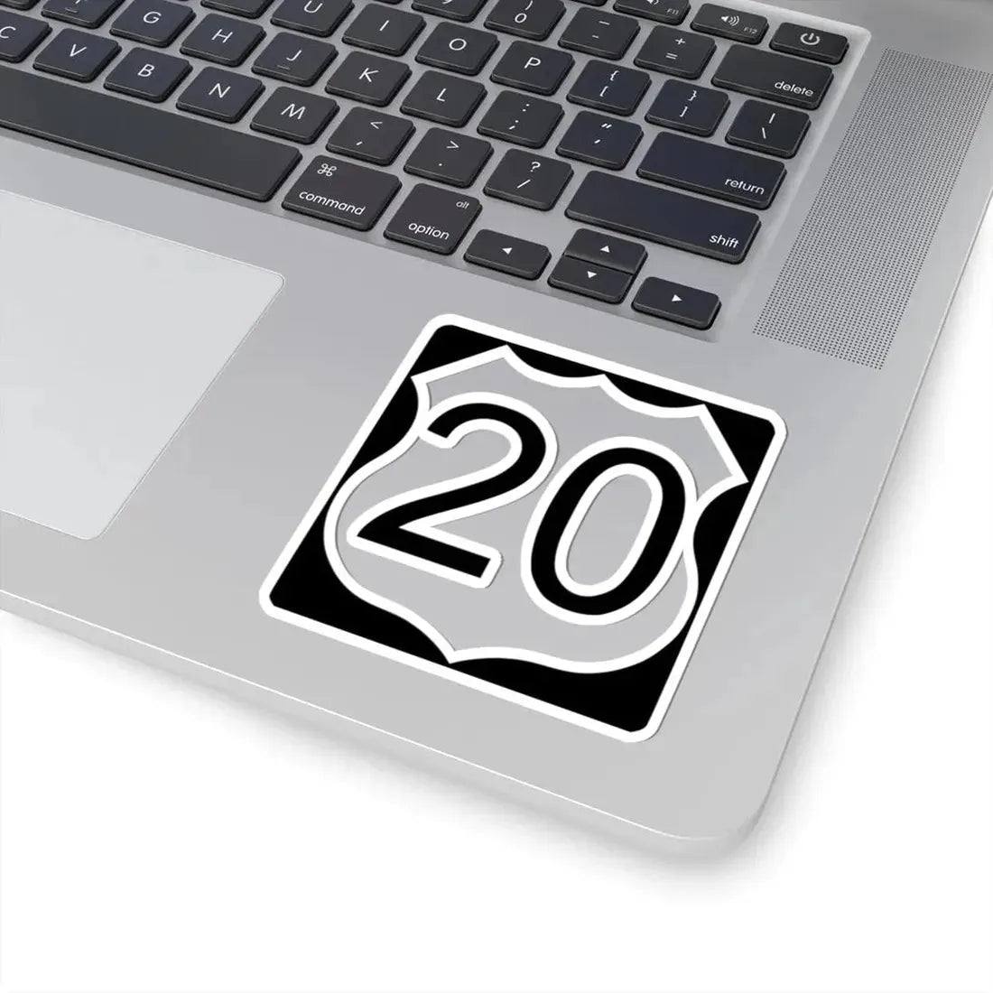 US Route 20 in Illinois Road Sign (Illinois) (Road Sign) STICKER Vinyl Kiss-Cut Decal - The Sticker Space