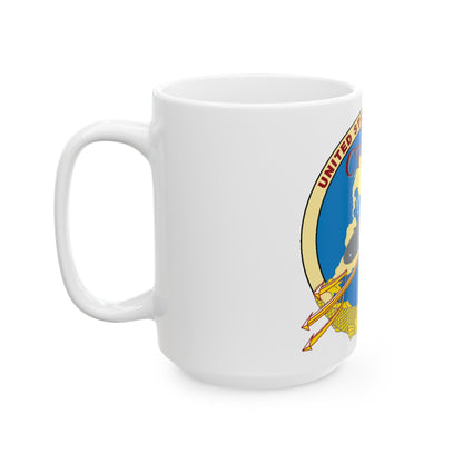 US Sixth Fleet CTF 69 (U.S. Navy) White Coffee Mug-The Sticker Space