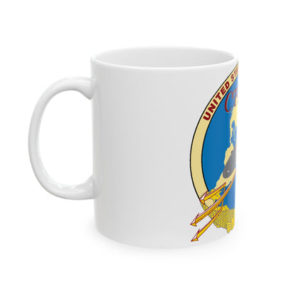 US Sixth Fleet CTF 69 (U.S. Navy) White Coffee Mug-The Sticker Space