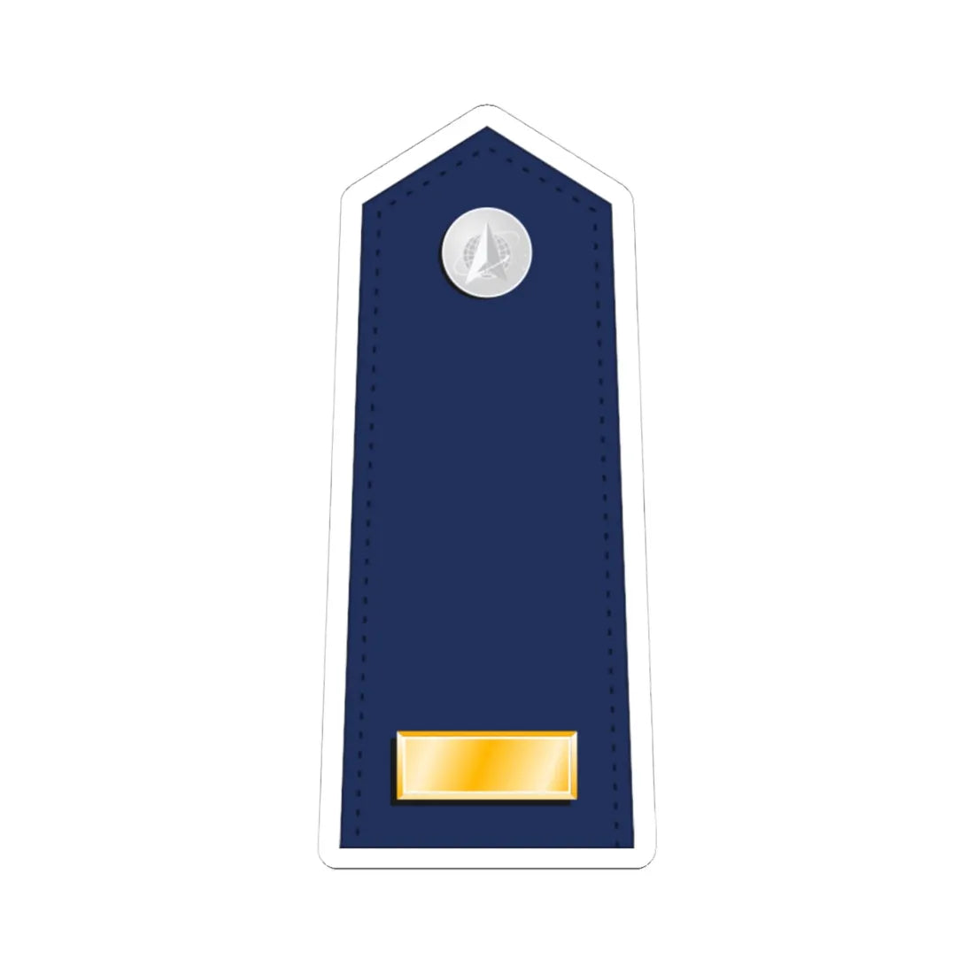 US Space force O1 interim (United States) (Military Rank) STICKER Vinyl Kiss-Cut Decal 4 Inch White - The Sticker Space