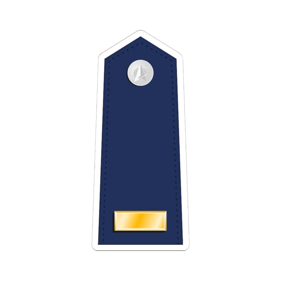 US Space force O1 interim (United States) (Military Rank) STICKER Vinyl Kiss-Cut Decal 6 Inch White - The Sticker Space