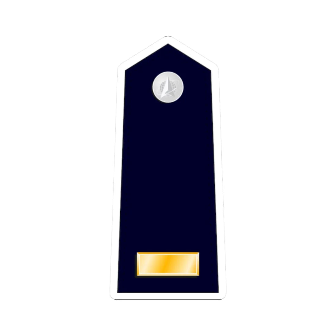 US Space force O1 (United States) (Military Rank) STICKER Vinyl Kiss-Cut Decal 2 Inch White - The Sticker Space