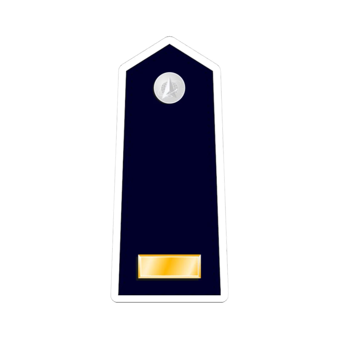 US Space force O1 (United States) (Military Rank) STICKER Vinyl Kiss-Cut Decal 3 Inch White - The Sticker Space