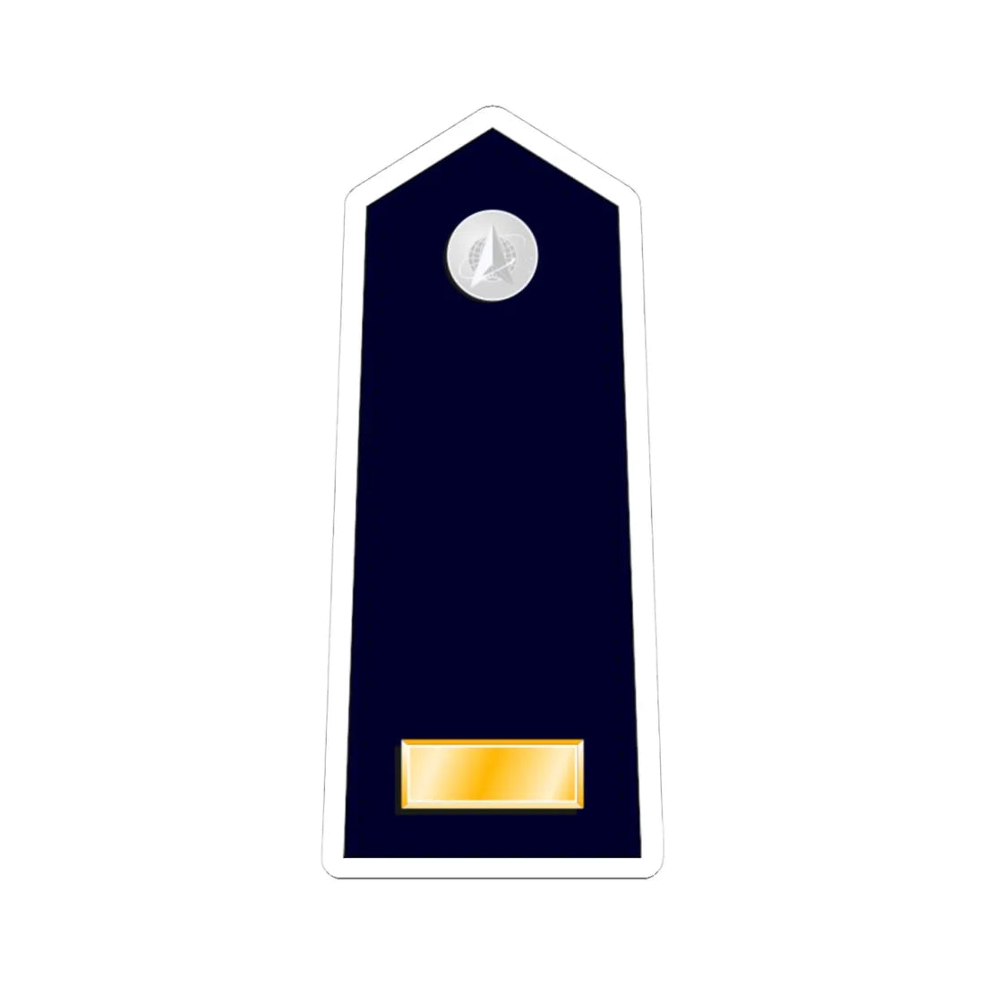 US Space force O1 (United States) (Military Rank) STICKER Vinyl Kiss-Cut Decal 4 Inch White - The Sticker Space