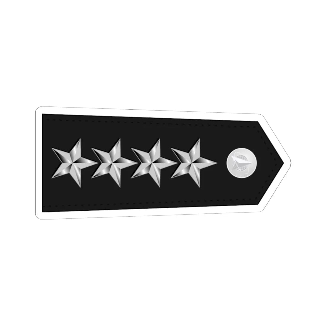 US Space force O10 h (United States) (Military Rank) STICKER Vinyl Kiss-Cut Decal 6 Inch White - The Sticker Space