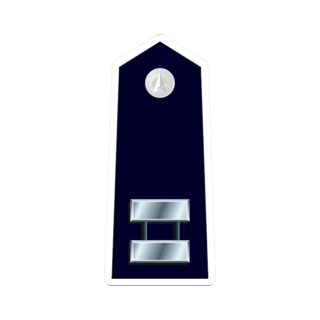 US Space force O3 (United States) (Military Rank) STICKER Vinyl Kiss-Cut Decal 2 Inch White - The Sticker Space