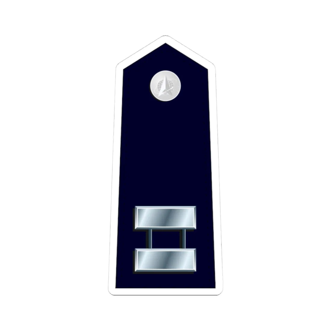 US Space force O3 (United States) (Military Rank) STICKER Vinyl Kiss-Cut Decal 3 Inch White - The Sticker Space