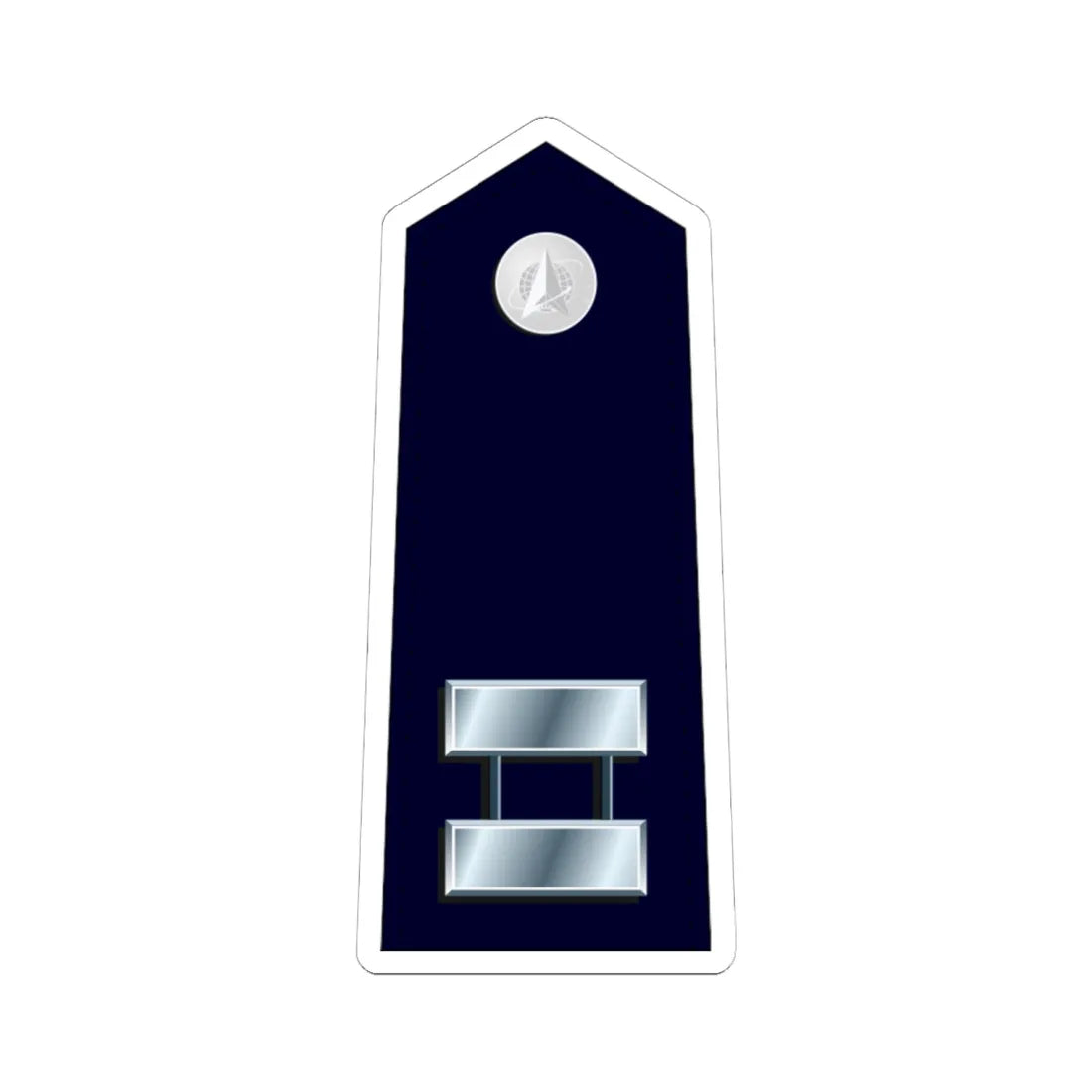 US Space force O3 (United States) (Military Rank) STICKER Vinyl Kiss-Cut Decal 6 Inch White - The Sticker Space