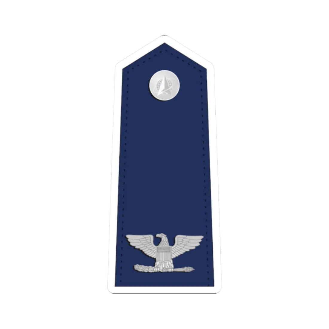 US Space force O6 interim (United States) (Military Rank) STICKER Vinyl Kiss-Cut Decal 2 Inch White - The Sticker Space