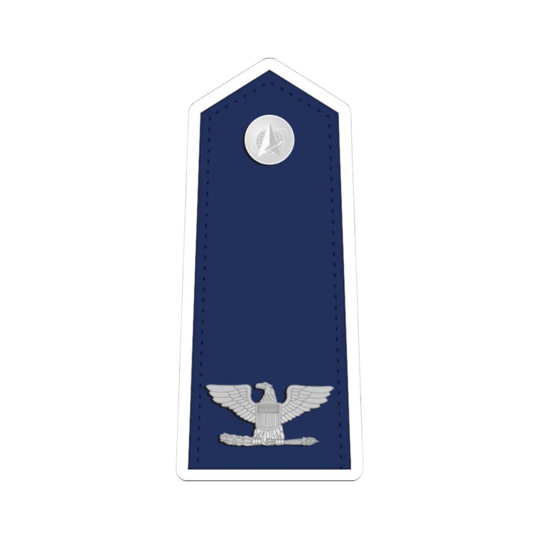 US Space force O6 interim (United States) (Military Rank) STICKER Vinyl Kiss-Cut Decal 3 Inch White - The Sticker Space