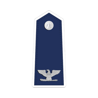 US Space force O6 interim (United States) (Military Rank) STICKER Vinyl Kiss-Cut Decal 4 Inch White - The Sticker Space