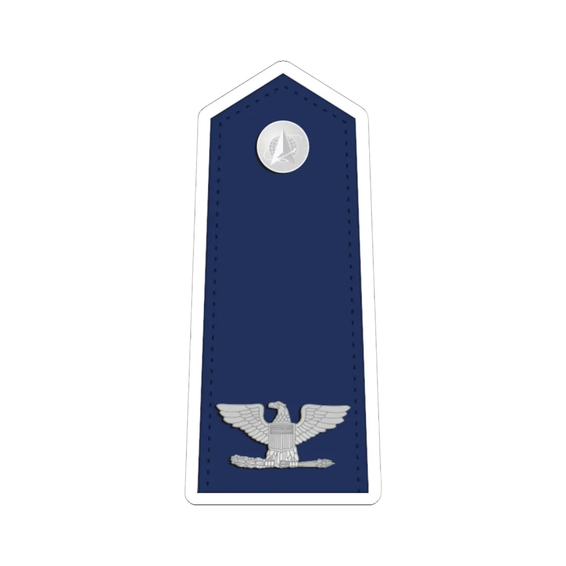 US Space force O6 interim (United States) (Military Rank) STICKER Vinyl Kiss-Cut Decal 6 Inch White - The Sticker Space