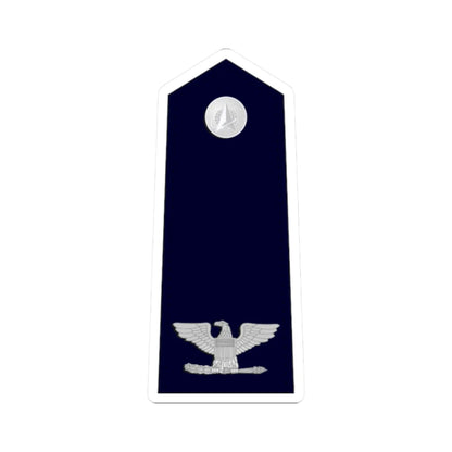 US Space force O6 (United States) (Military Rank) STICKER Vinyl Kiss-Cut Decal 2 Inch White - The Sticker Space