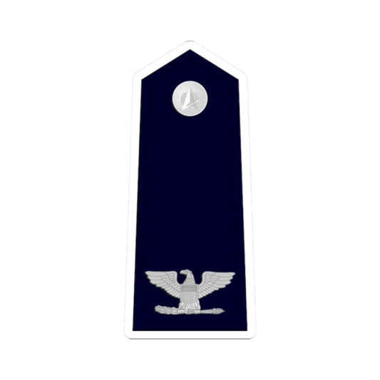 US Space force O6 (United States) (Military Rank) STICKER Vinyl Kiss-Cut Decal 2 Inch White - The Sticker Space