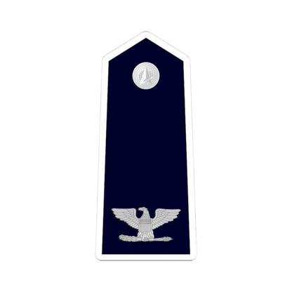 US Space force O6 (United States) (Military Rank) STICKER Vinyl Kiss-Cut Decal 3 Inch White - The Sticker Space