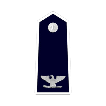 US Space force O6 (United States) (Military Rank) STICKER Vinyl Kiss-Cut Decal 4 Inch White - The Sticker Space