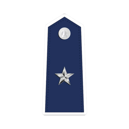 US Space force O7 interim (United States) (Military Rank) STICKER Vinyl Kiss-Cut Decal 2 Inch White - The Sticker Space