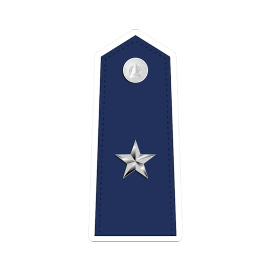 US Space force O7 interim (United States) (Military Rank) STICKER Vinyl Kiss-Cut Decal 2 Inch White - The Sticker Space