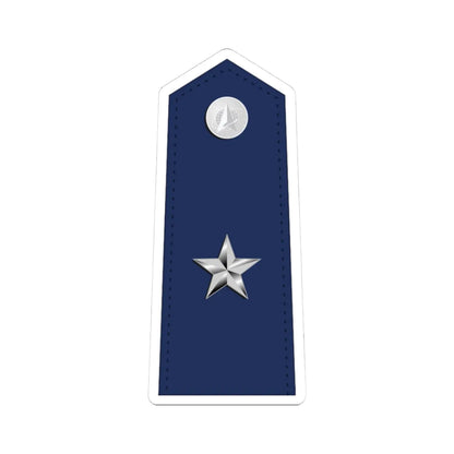 US Space force O7 interim (United States) (Military Rank) STICKER Vinyl Kiss-Cut Decal 3 Inch White - The Sticker Space