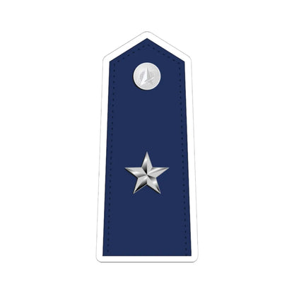 US Space force O7 interim (United States) (Military Rank) STICKER Vinyl Kiss-Cut Decal 6 Inch White - The Sticker Space