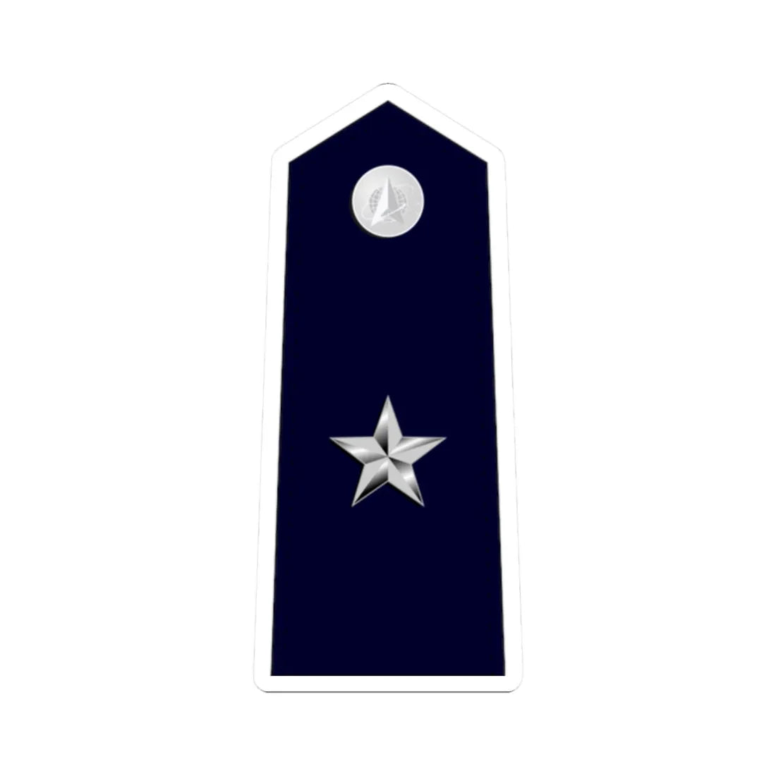 US Space force O7 (United States) (Military Rank) STICKER Vinyl Kiss-Cut Decal 2 Inch White - The Sticker Space