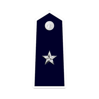 US Space force O7 (United States) (Military Rank) STICKER Vinyl Kiss-Cut Decal 2 Inch White - The Sticker Space