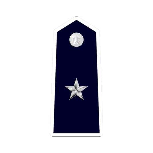 US Space force O7 (United States) (Military Rank) STICKER Vinyl Kiss-Cut Decal 2 Inch White - The Sticker Space