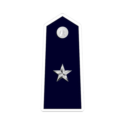 US Space force O7 (United States) (Military Rank) STICKER Vinyl Kiss-Cut Decal 3 Inch White - The Sticker Space