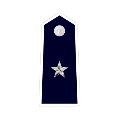 US Space force O7 (United States) (Military Rank) STICKER Vinyl Kiss-Cut Decal 6 Inch White - The Sticker Space