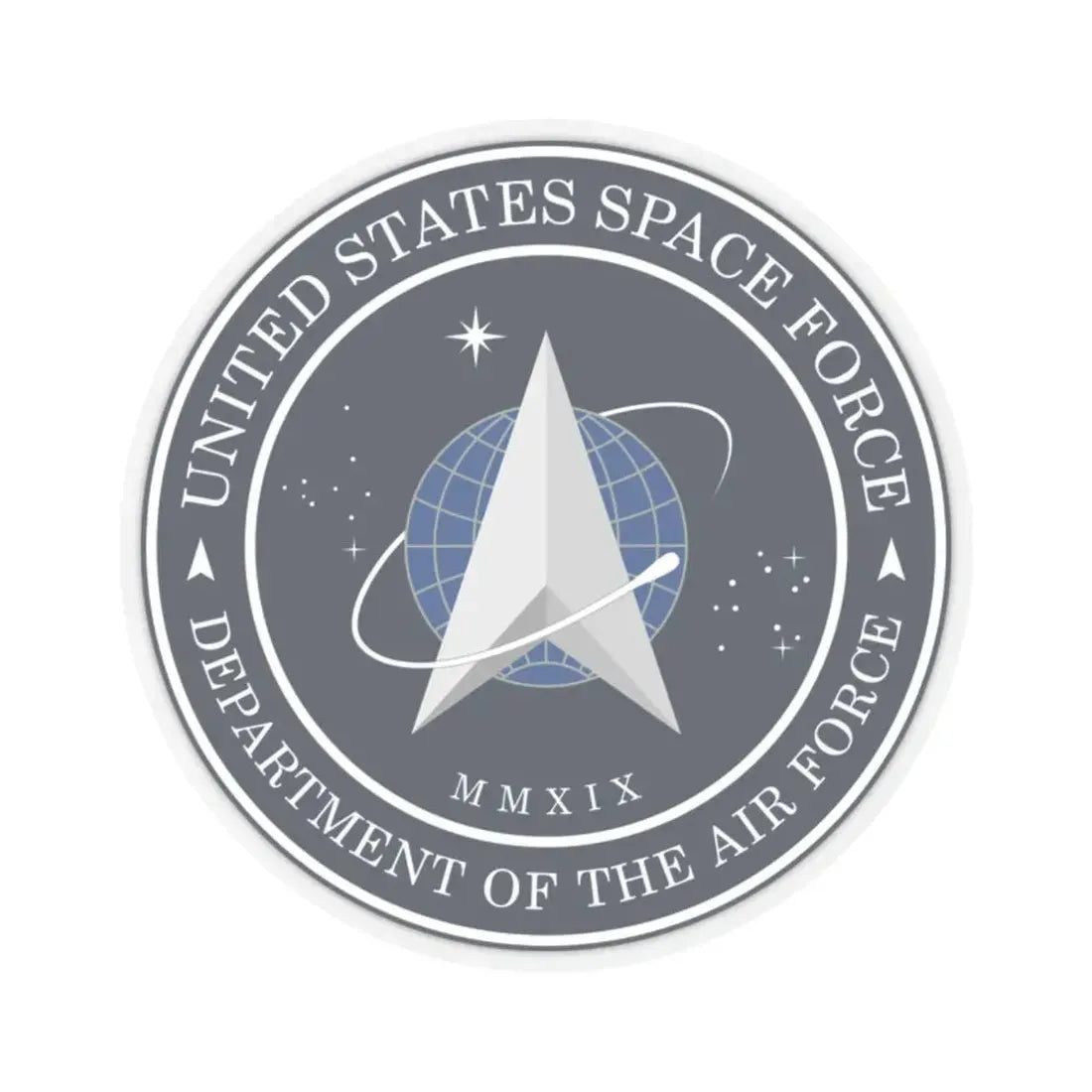 US Space Force Seal (U.S. Space Force) STICKER Vinyl Kiss-Cut Decal 2 Inch Transparent - The Sticker Space