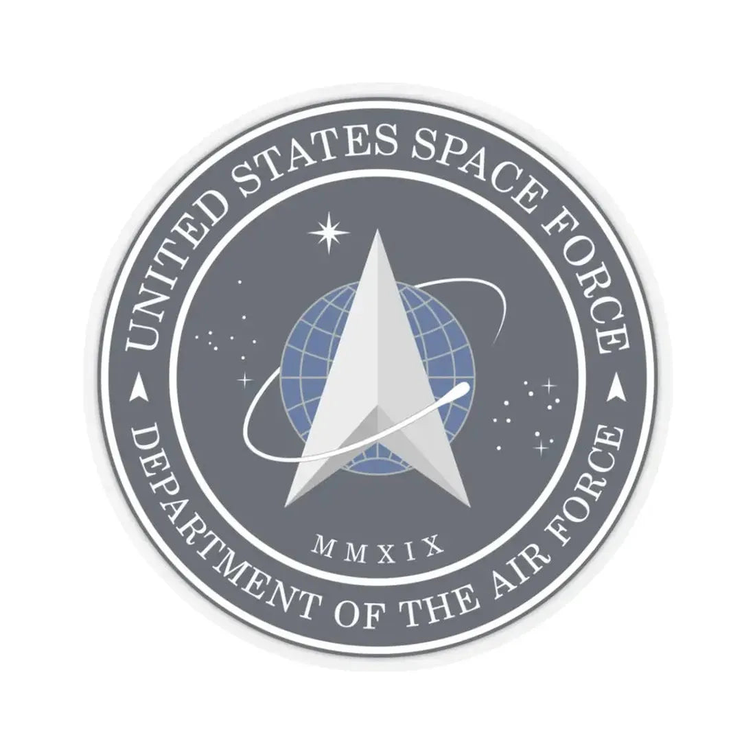 US Space Force Seal (U.S. Space Force) STICKER Vinyl Kiss-Cut Decal 3 Inch Transparent - The Sticker Space
