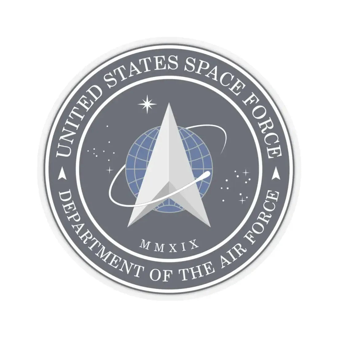 US Space Force Seal (U.S. Space Force) STICKER Vinyl Kiss-Cut Decal 4 Inch Transparent - The Sticker Space