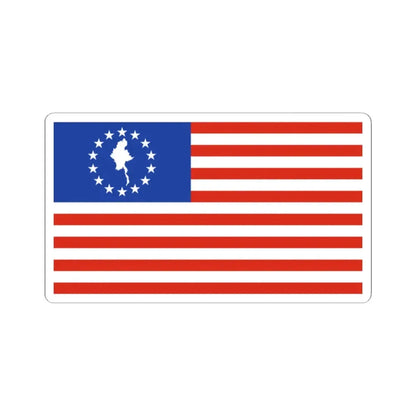 US style Burma flag (United States) STICKER Vinyl Kiss-Cut Decal 2 Inch White - The Sticker Space