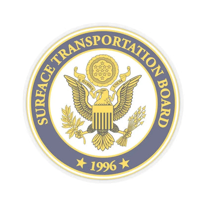 US Surface Transportation Board - STICKER Vinyl Kiss-Cut Decal 3 Inch Transparent - The Sticker Space
