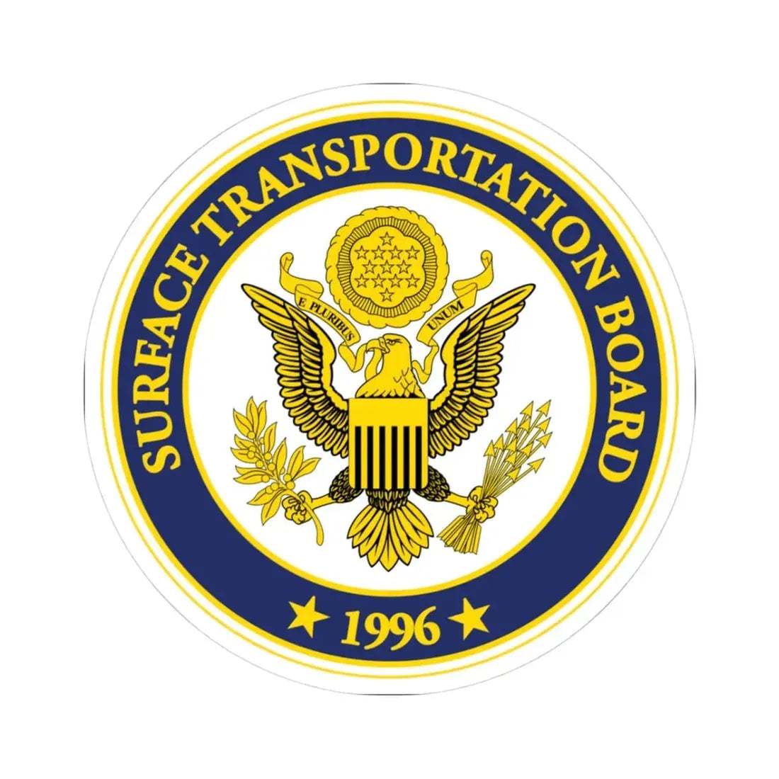 US Surface Transportation Board - STICKER Vinyl Kiss-Cut Decal 3 Inch White - The Sticker Space