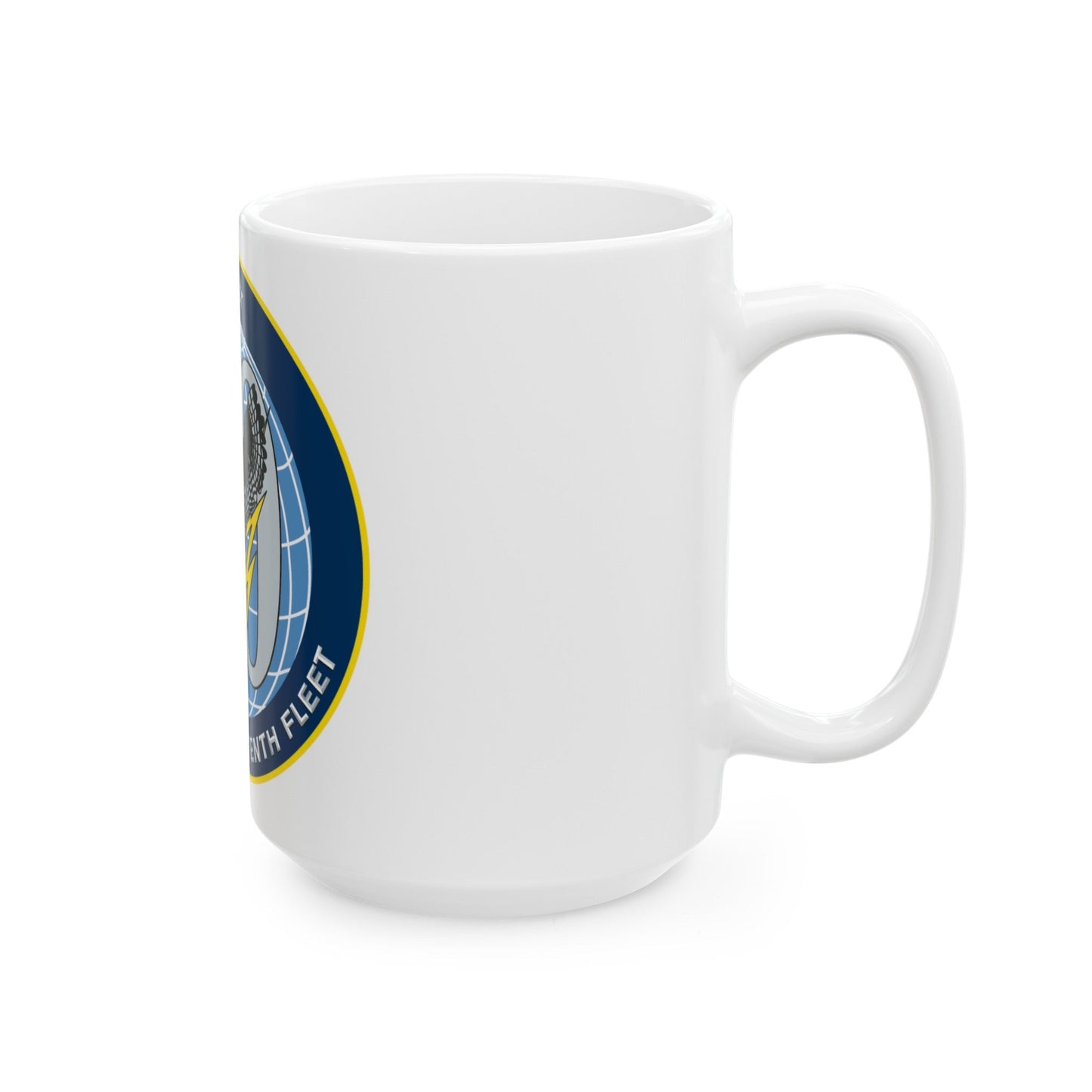 US Tenth Fleet (U.S. Navy) White Coffee Mug-The Sticker Space