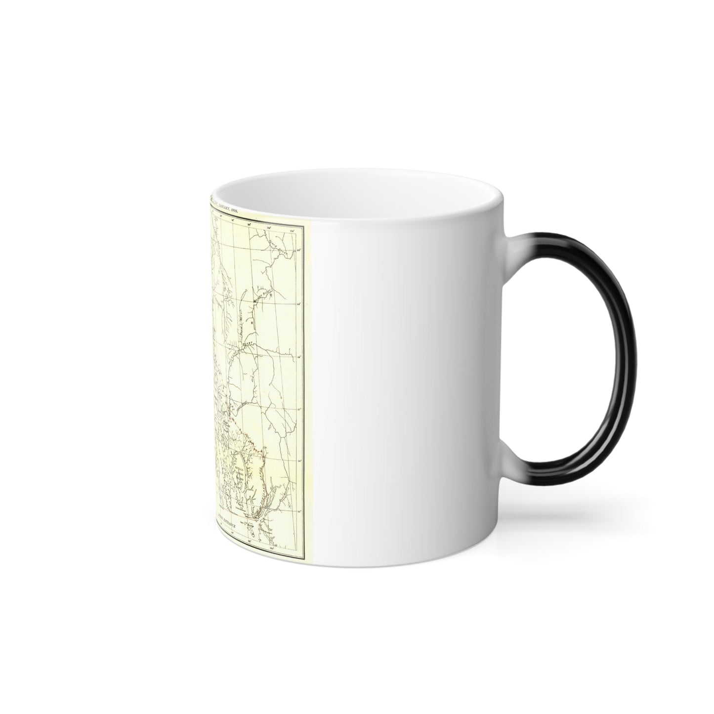 USA - Alaska (1903) (Map) Color Changing Mug 11oz-11oz-The Sticker Space