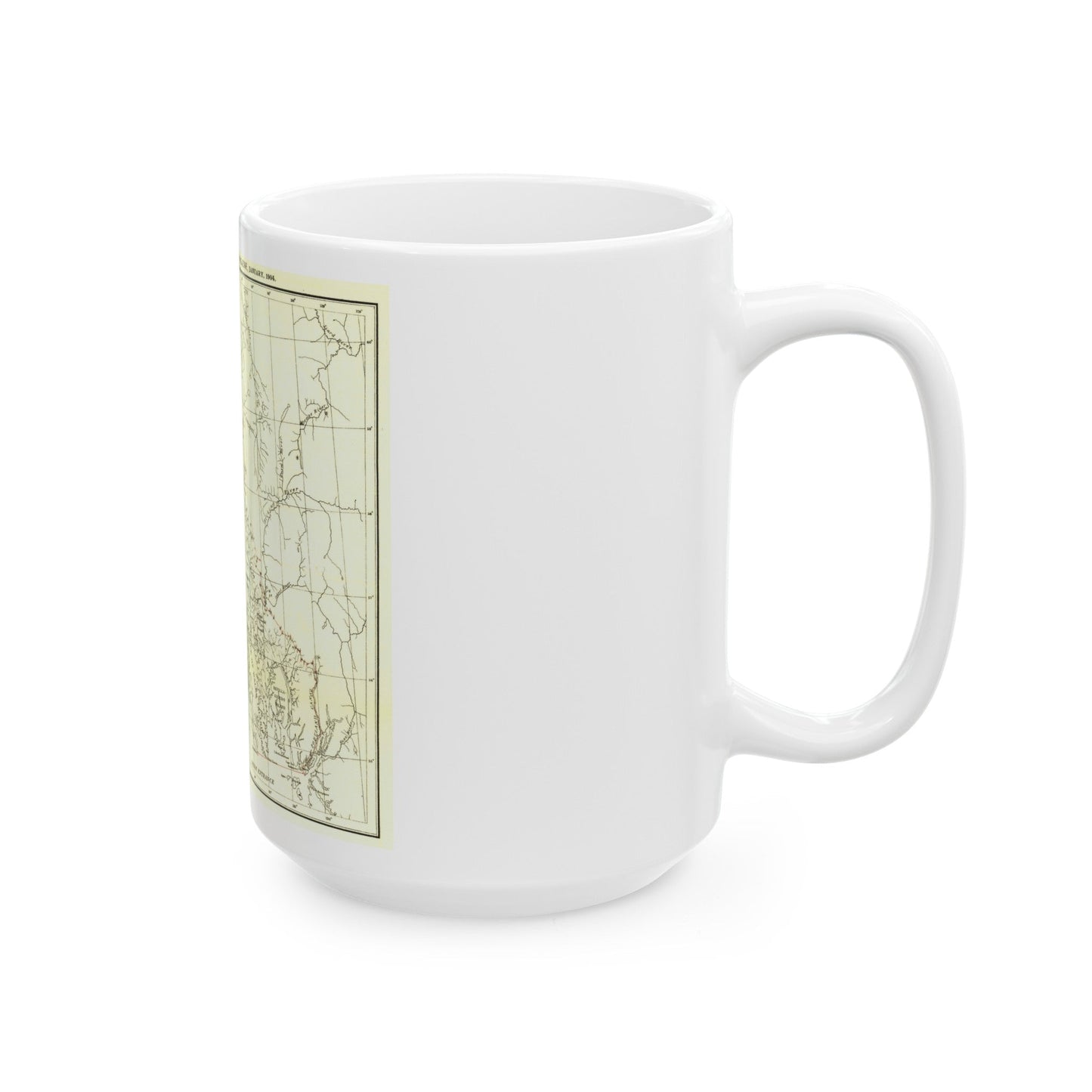 USA - Alaska (1903) (Map) White Coffee Mug-The Sticker Space