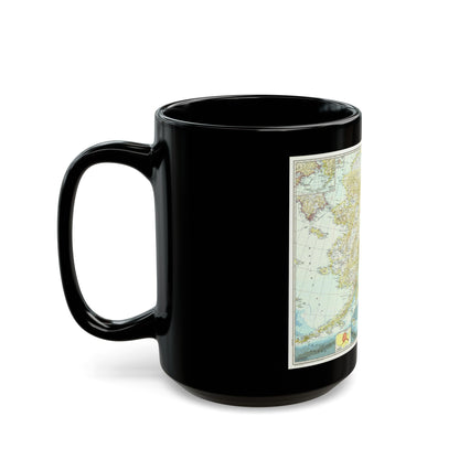 USA - Alaska (1956) (Map) Black Coffee Mug-The Sticker Space