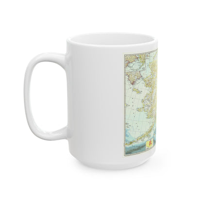 USA - Alaska (1956) (Map) White Coffee Mug-The Sticker Space