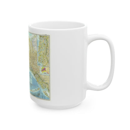 USA - Alaska (1956) (Map) White Coffee Mug-The Sticker Space