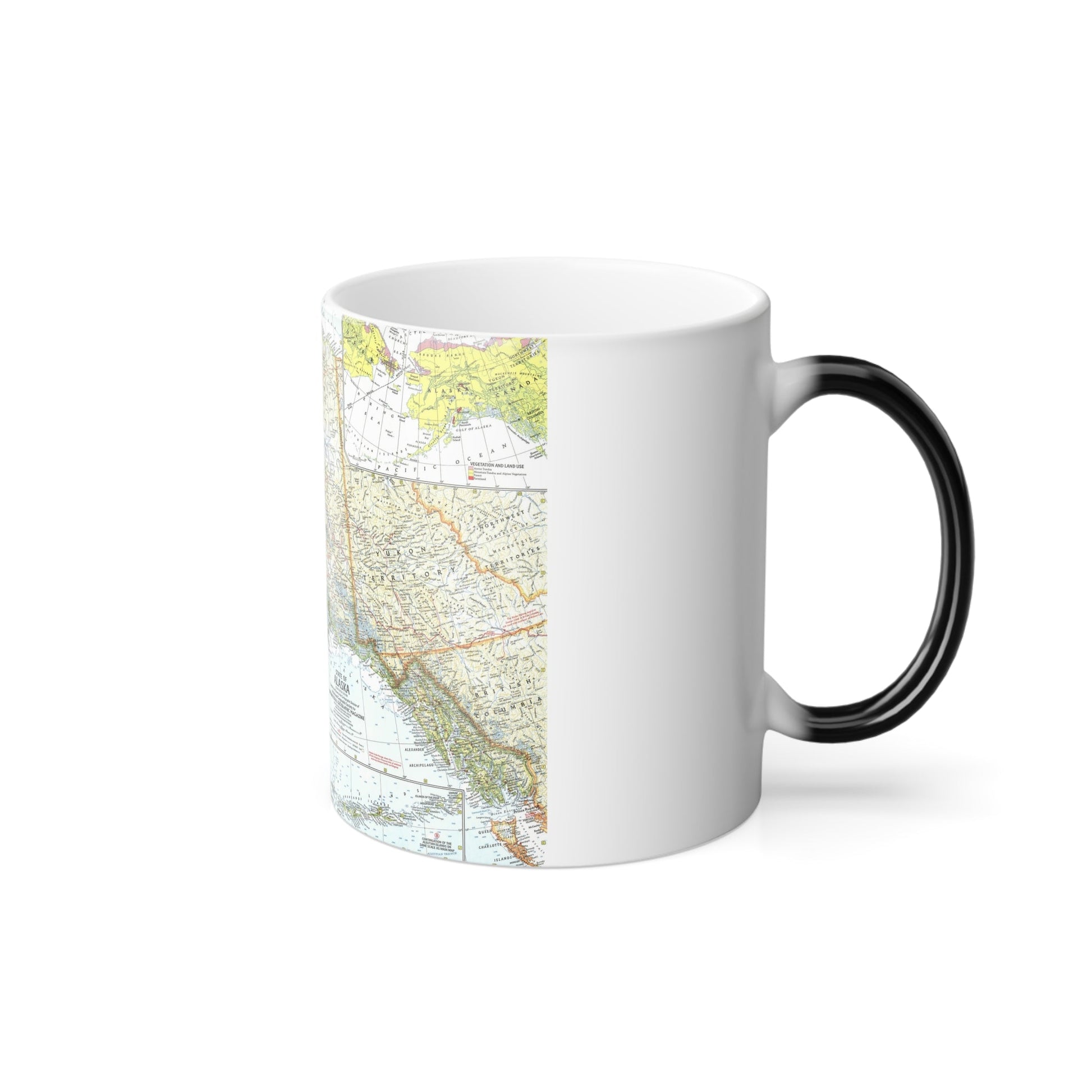 USA - Alaska (1959) (Map) Color Changing Mug 11oz-11oz-The Sticker Space