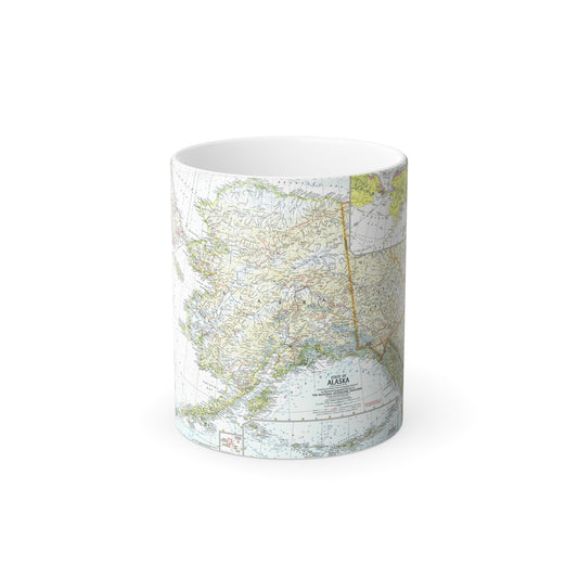 USA - Alaska (1959) (Map) Color Changing Mug 11oz-11oz-The Sticker Space