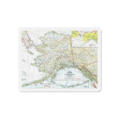 USA - Alaska (1959) (Map) Refrigerator Magnet 6 Inch - The Sticker Space