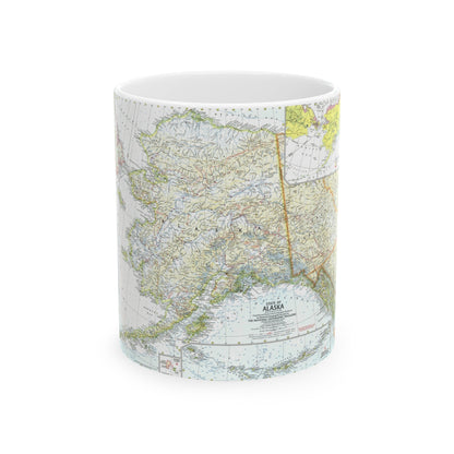 USA - Alaska (1959) (Map) White Coffee Mug-11oz-The Sticker Space